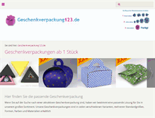 Tablet Screenshot of geschenkverpackung123.de